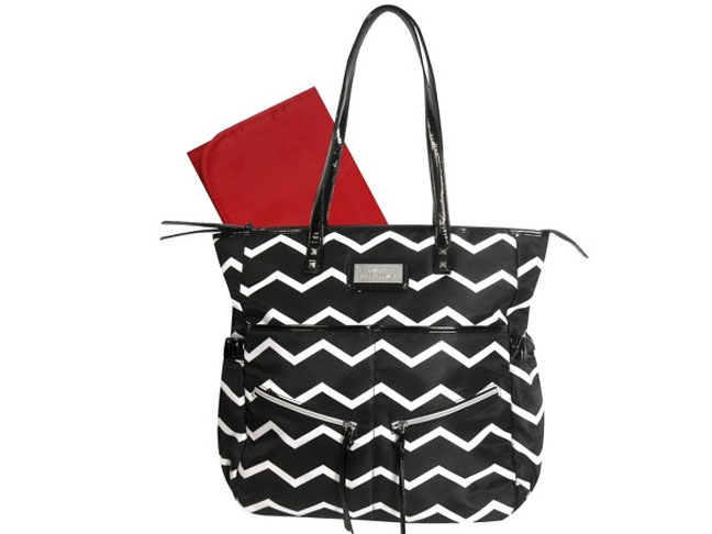 Baby Essentials Striped Diaper Bag Tote 