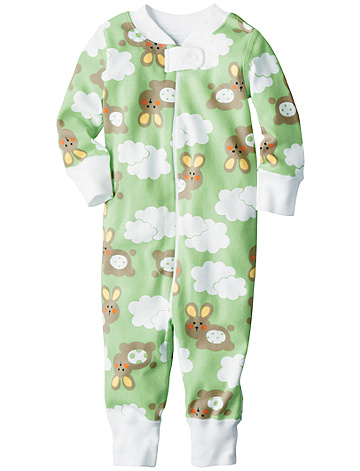 Green Night Night Baby Sleeper by Hannah Anderson