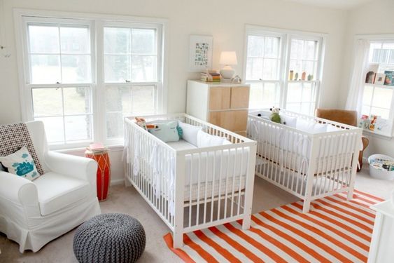 Double-Duty Nursery for Twins