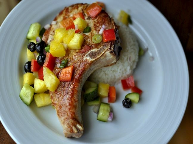 Pork Chops With Fruit Salsa