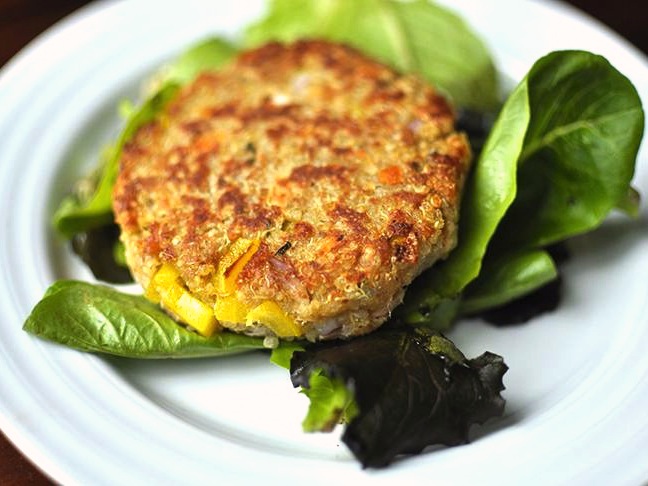 Quinoa Salmon Burgers