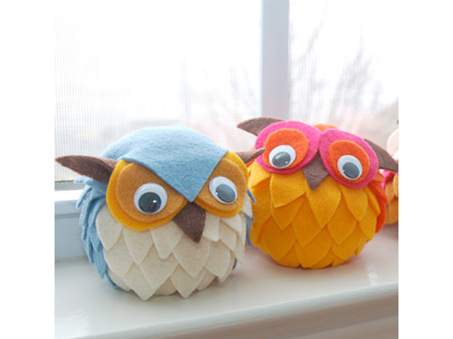 DIY Felt Owls