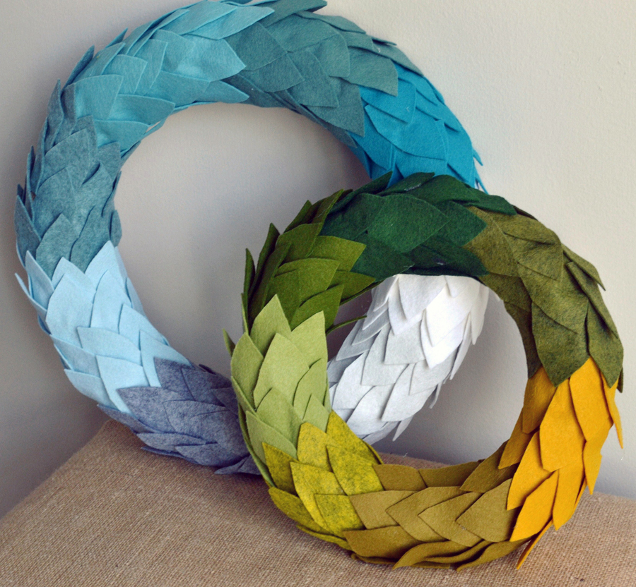 Felt Wrapped Wreath