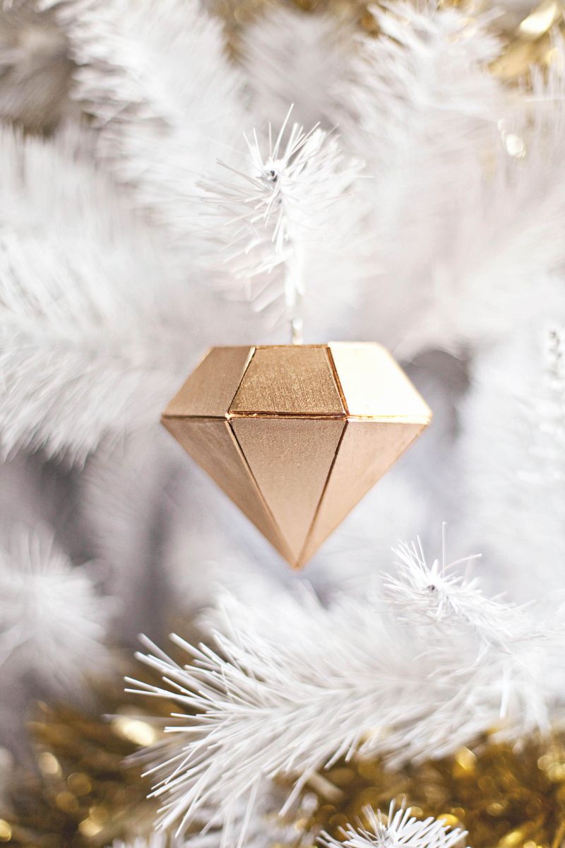 Balsa Wood Diamond Ornament