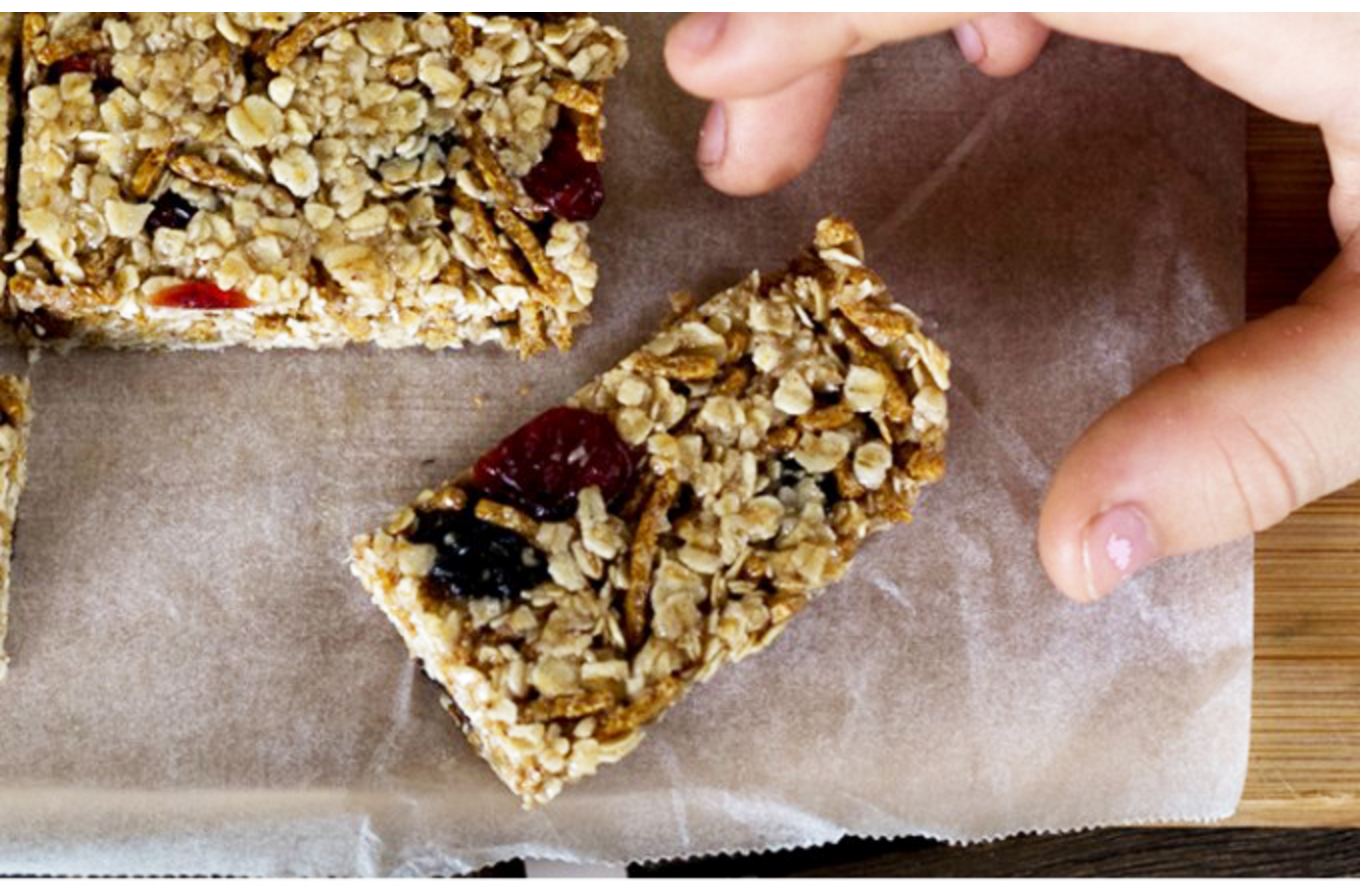 Healthy take on the traditional muesli bar