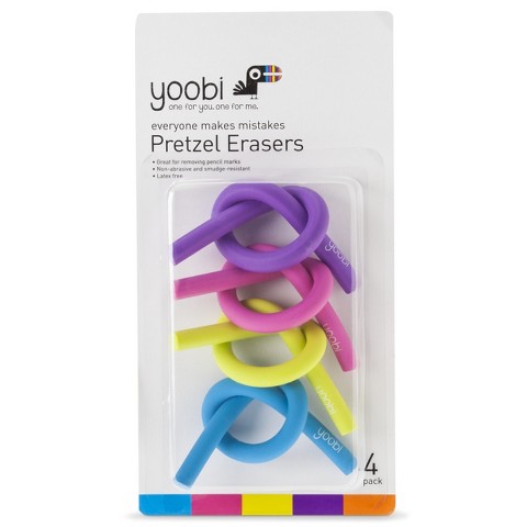 Pretzel Twisted Erasers