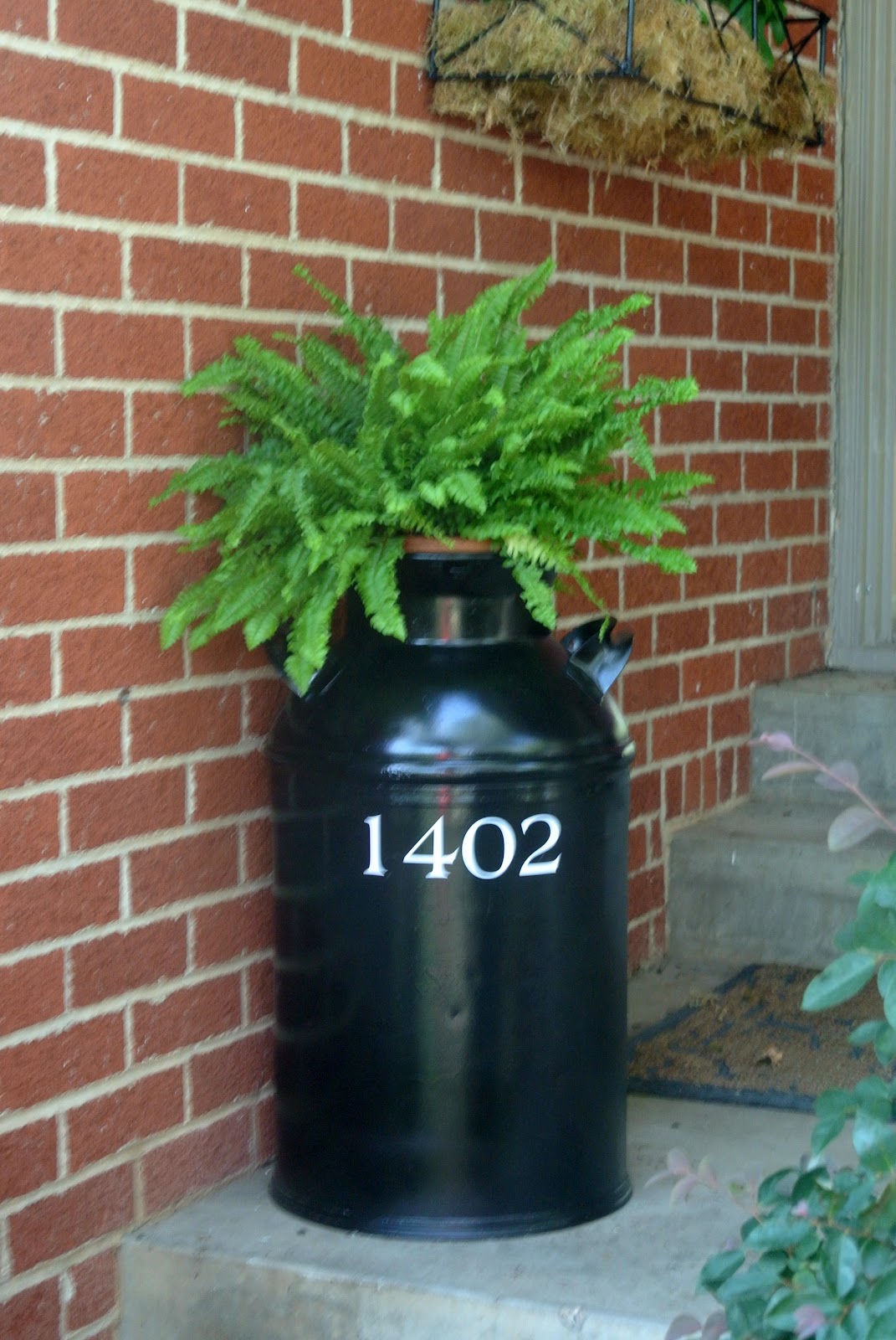 DIY Milk Jug House Number Idea