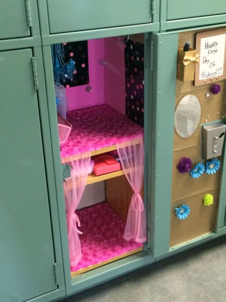 DIY Wooden Locker Shelf