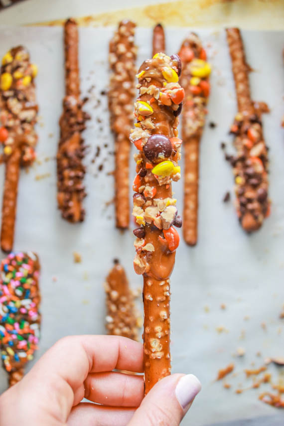 Caramel Dipped Pretzels