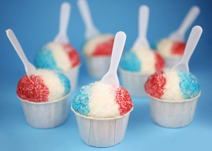 Snow Cone Cupcakes