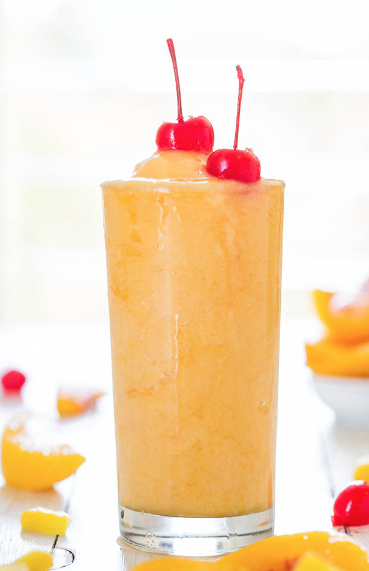 Tropical Peach Pineapple Slushy 