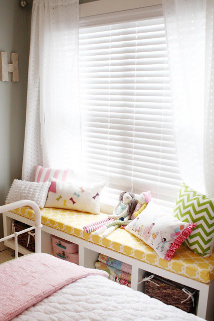 DIY Bench Seat Toy Storage