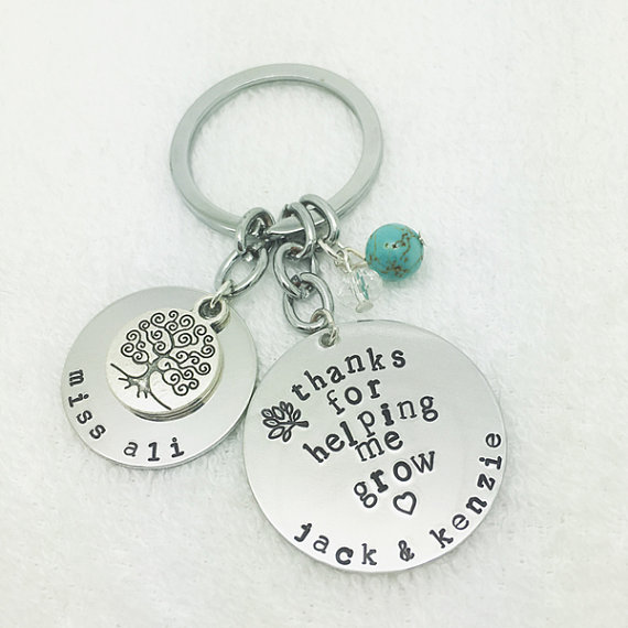 Handstamped Delights Thank You Keyring