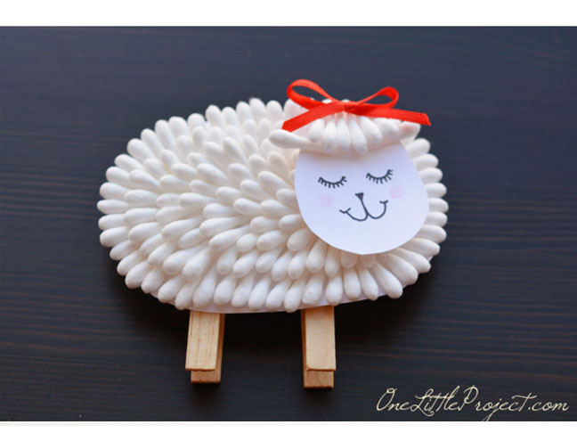 Q-Tip Lamb Craft