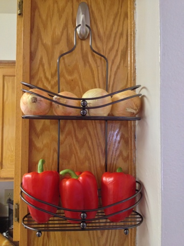 DIY Shower Caddy Produce Rack