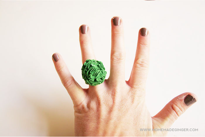 DIY T-Shirt Flower Ring