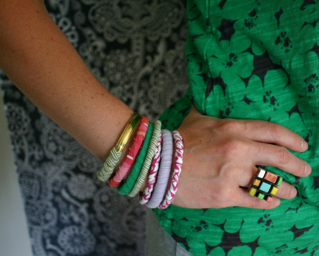 DIY T-Shirt Bangle Bracelets