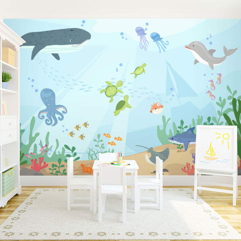 Under the Sea Wall Mural