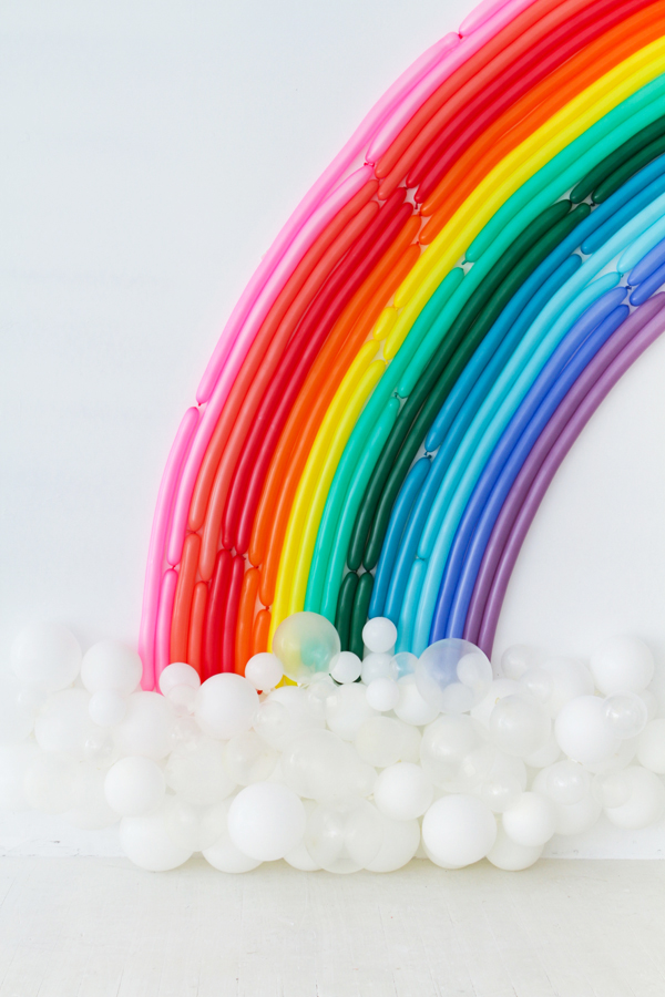 Rainbow Balloon Backdrop