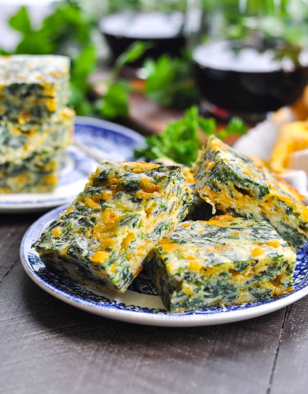 Cheesy Spinach Squares