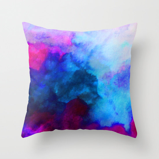 DIY  Watercolor Throw Pillow Upgrade