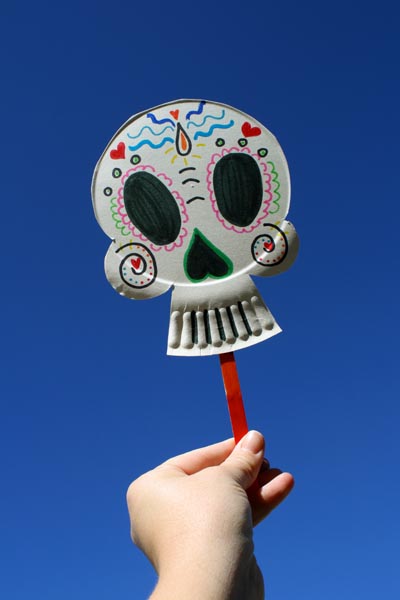 Paper Plate Sugar Skull Masks