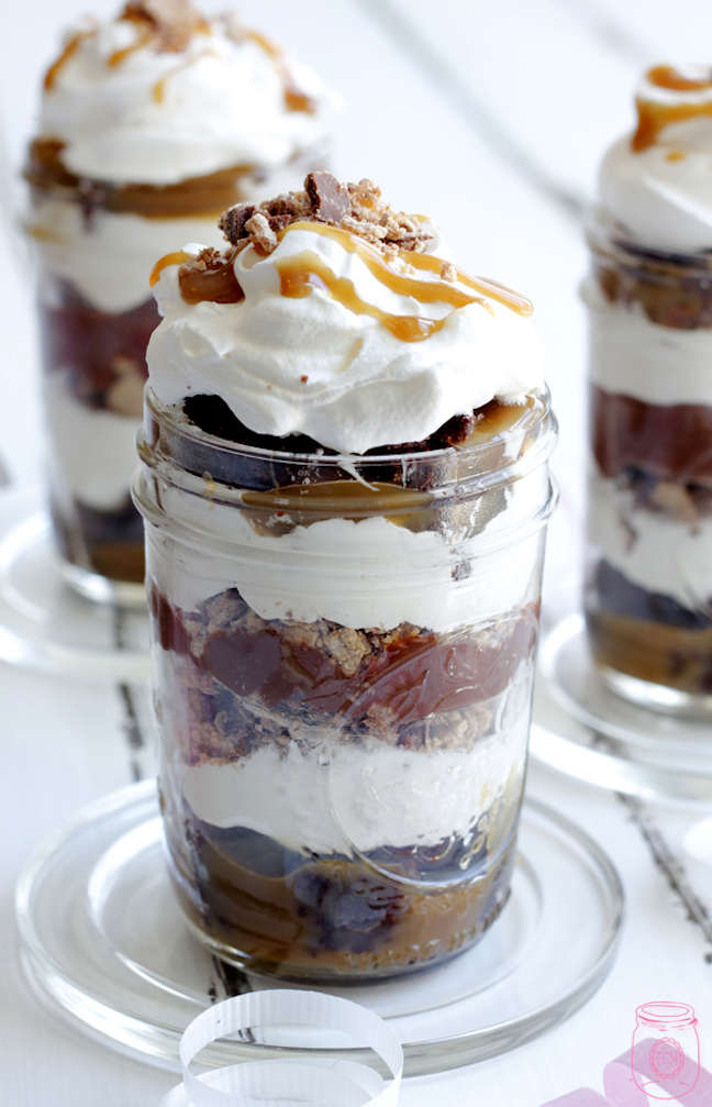 Salted Caramel Brownie Parfait