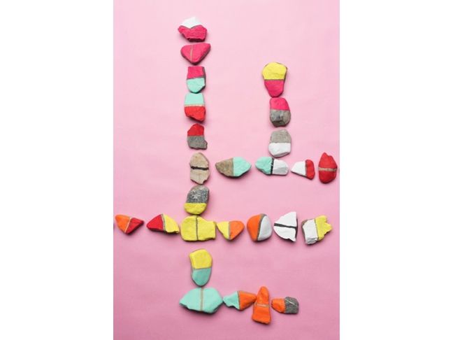 DIY Color Rock Dominoes