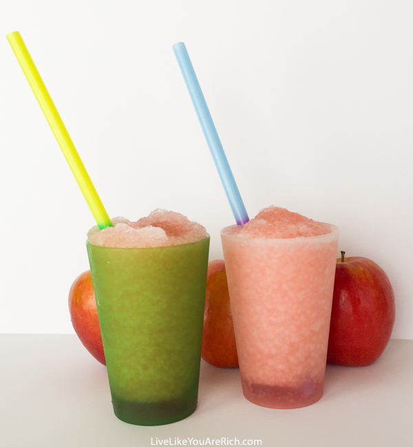 Apple Cherry Slushies