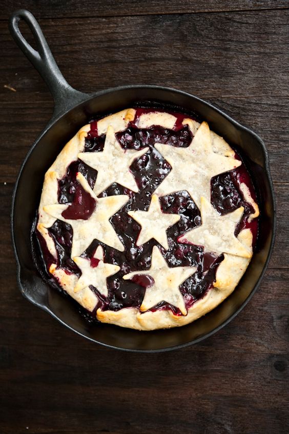 Grilled Blueberry Lemon Pie