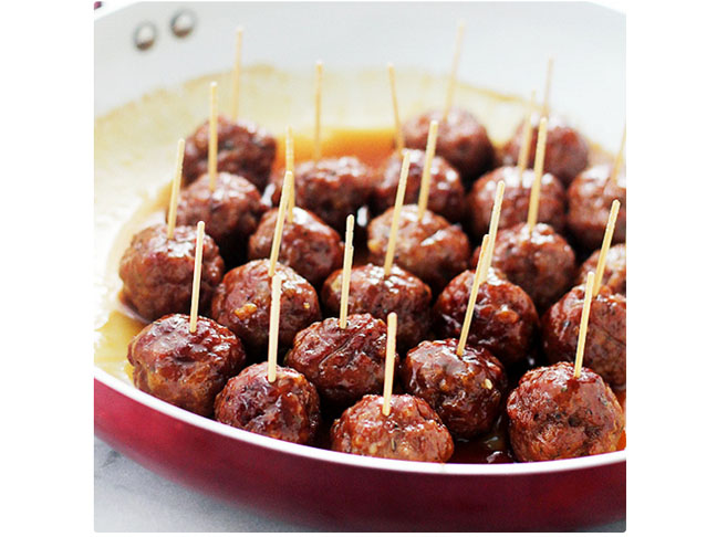 Brown Sugar-Glazed Turkey Meatballs