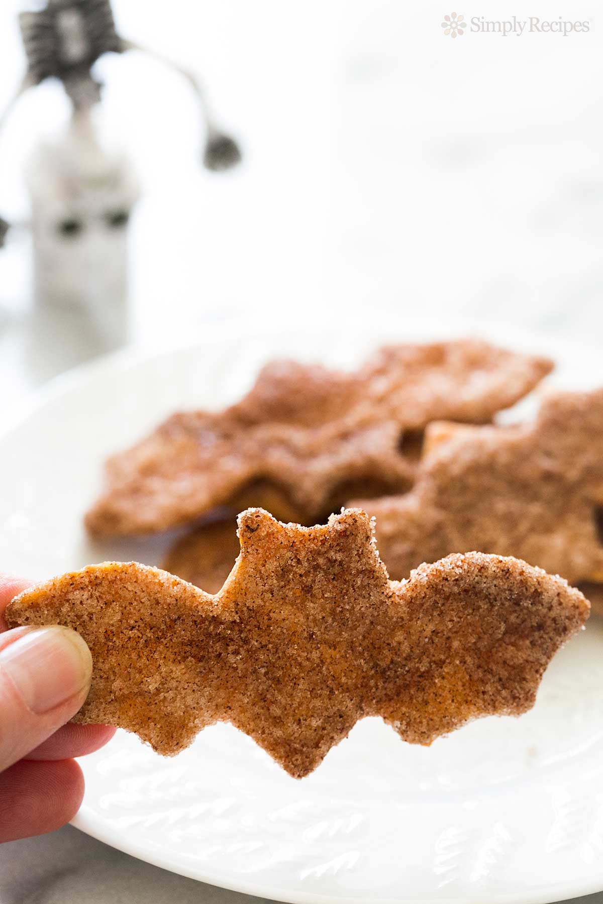 Bat-Shaped Cinnamon Tortilla Crisps