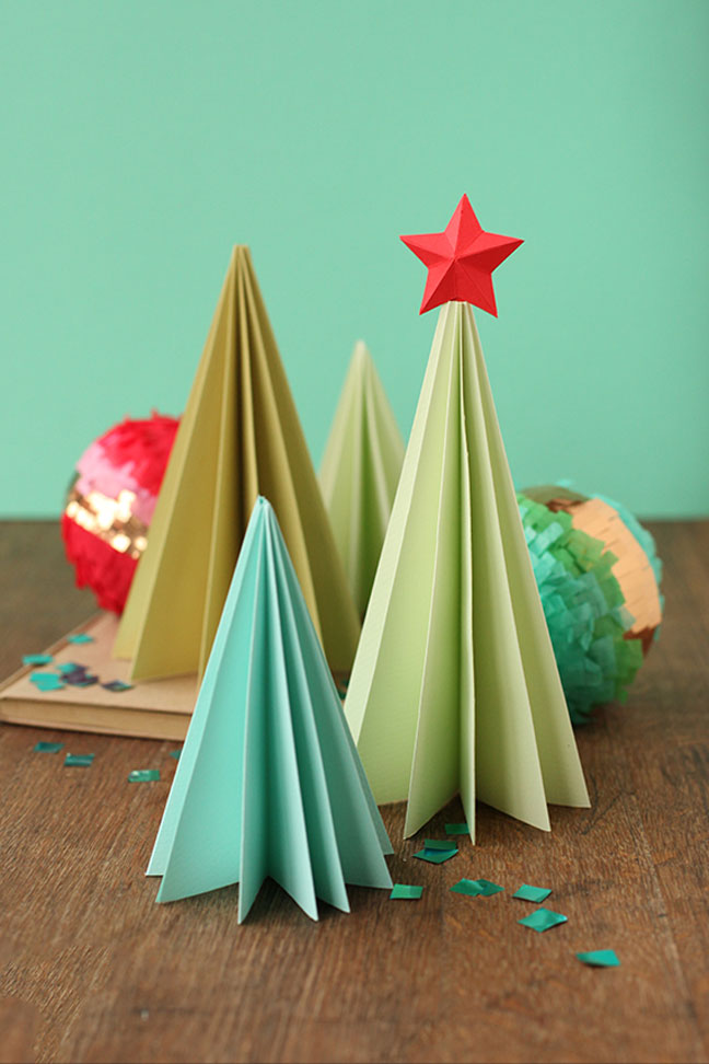 DIY Accordion Trees