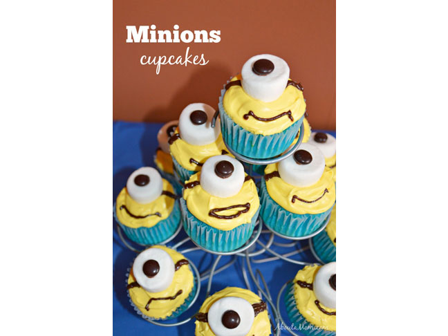 Marshmallow Minion Cupcakes