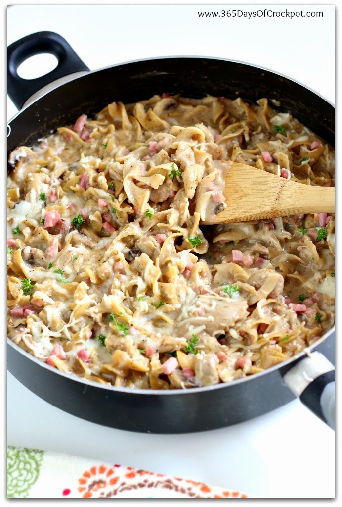 One Pot Chicken Cordon Bleu Stroganoff Recipe