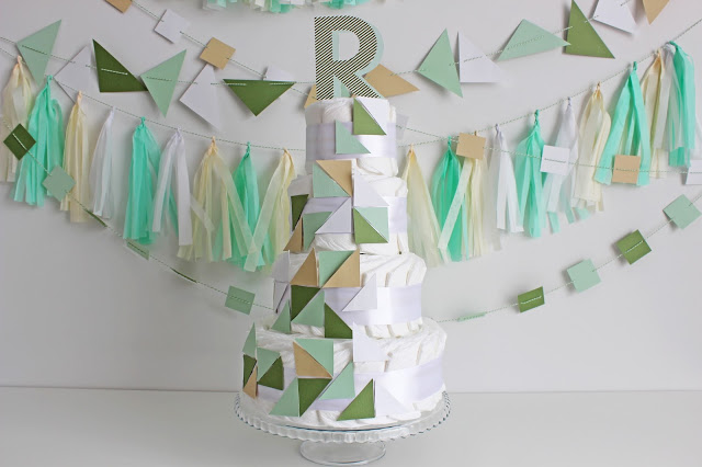 Modern Diaper Cake