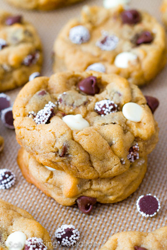 Triple Chocolate Chip Cookies