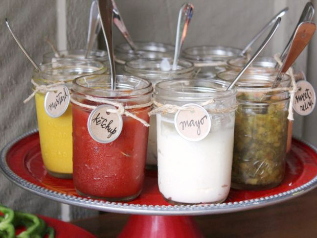 Mason Jar Condiment Holders