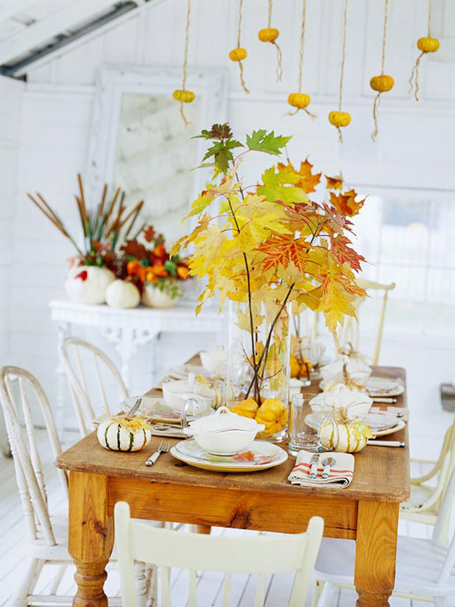 Fall Leaf Centerpieces