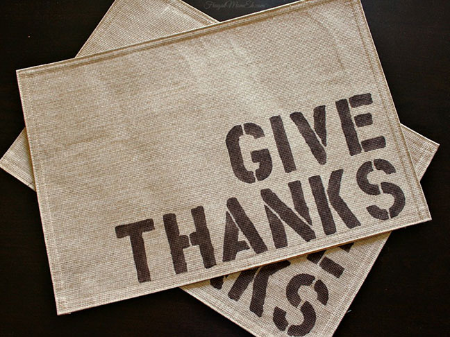 Give Thanks Placemats