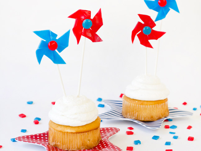 Pinwheel Cupcake Toppers