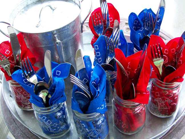 Mason Jar Utensil Holders