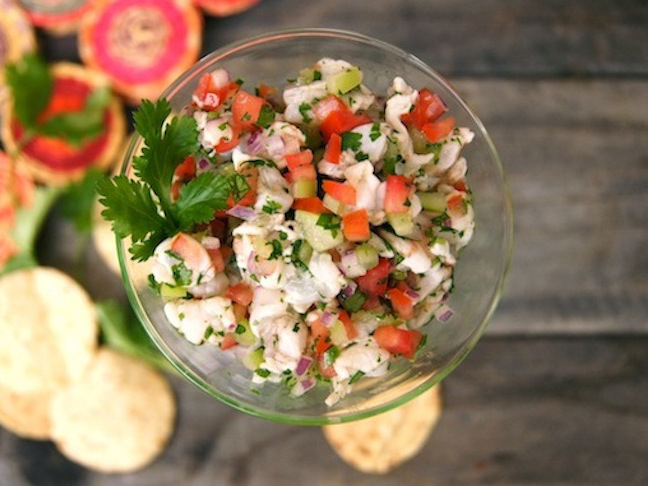 Tomatillo Shrimp Ceviche