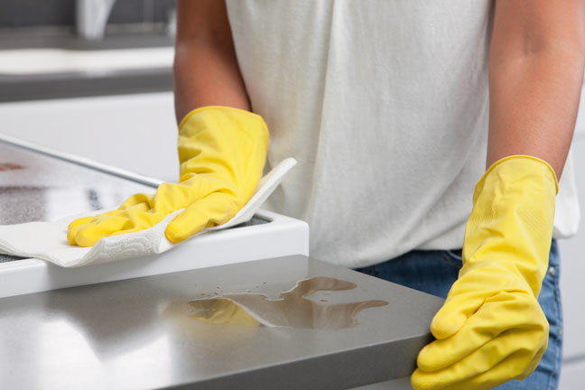 You don’t bleach your counter tops once in a while.