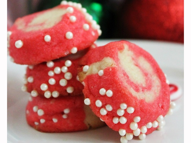 Peppermint Pinwheel Cookies