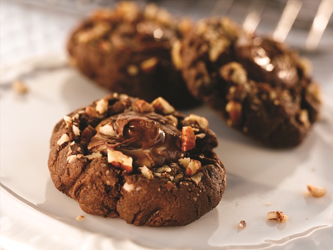 Turtle Fudge Chocolate Chip Cookies