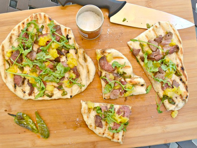 Rose Veal Grilled Pizza