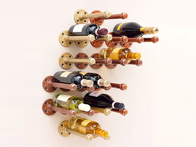 Pipe Wine Rack