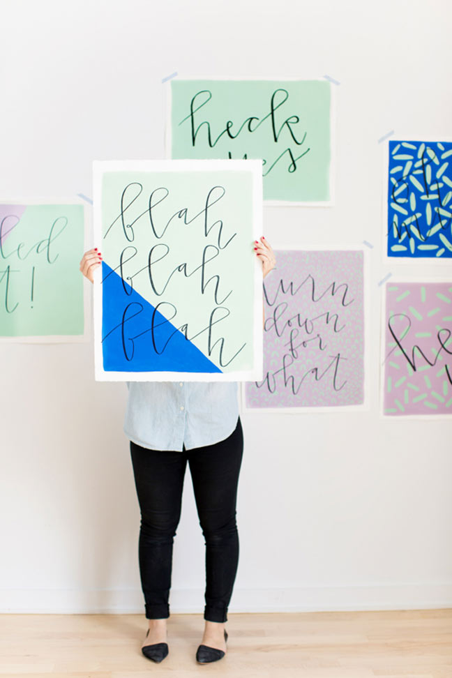 DIY Color Block Wall Art