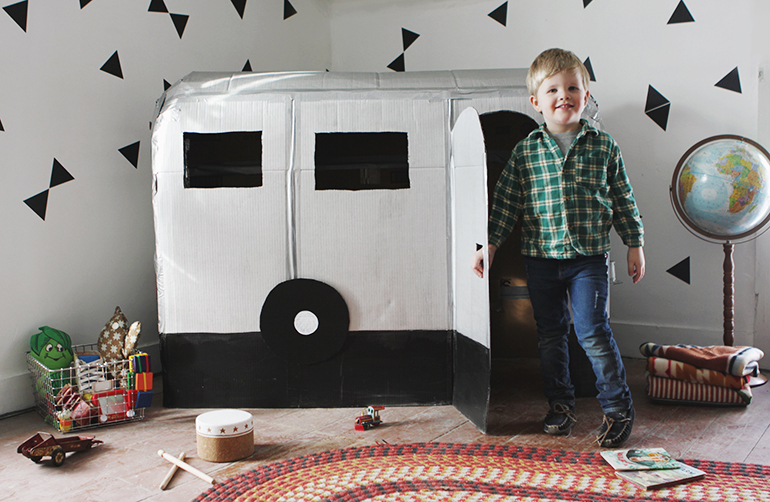 Cardboard Airstream Camper